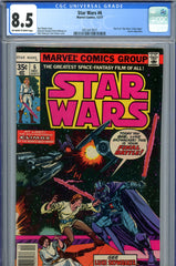 Star Wars #6 CGC graded 8.5 - part six of movie adaptation "SW: A New Hope"