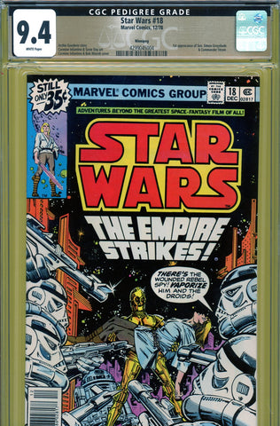 Star Wars #18 CGC graded 9.4 PEDIGREE - first Sen. Simon Greyshade - SOLD!