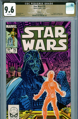 Star Wars #76 CGC graded 9.6 PEDIGREE - "death" of Admiral Tower - SOLD!
