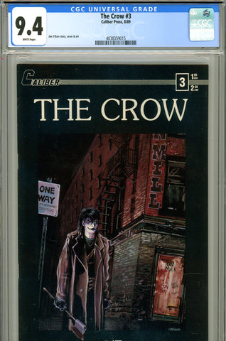 The Crow #3 CGC graded 9.4 - O'Barr story/cover/art - SOLD!