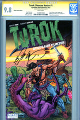 Turok: Dinosaur Hunter #1 CGC graded 9.8 SIGNATURE SERIES and variant