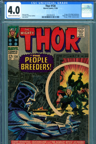 Thor #134 CGC graded 4.0 - first High Evolutionary