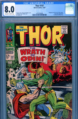 Thor #147 CGC graded 8.0  Loki cover and story