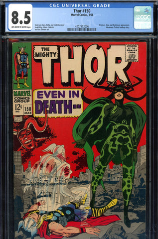 Thor #150 CGC graded 8.5 Hela/Destroyer appearance