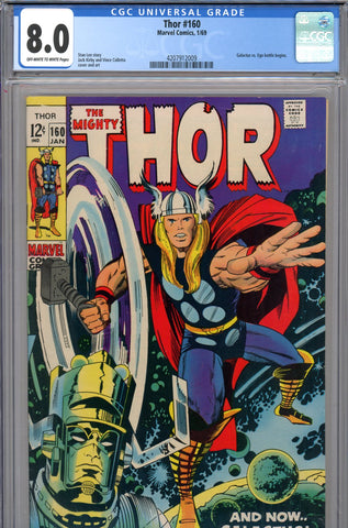 Thor #160 CGC graded 8.0 - Galactus vs. Ego begins