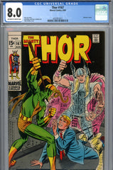 Thor #167 CGC graded 8.0 - Loki cover and story