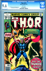 Thor #272 CGC graded 9.6 - classic cover - 2nd highest graded - SOLD!