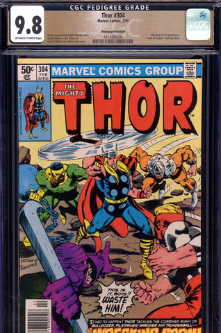 Thor #304 CGC 9.8 scarce! {PEDIGREE} Newsstand Edition HIGHEST GRADED - SOLD!