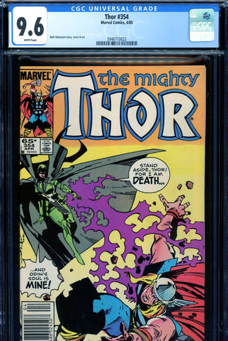 Thor #354 CGC graded 9.6 - Simonson story/cover/art