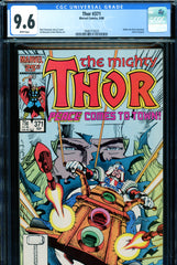 Thor #371 CGC graded 9.6 - Balder becomes Lord of Asgard