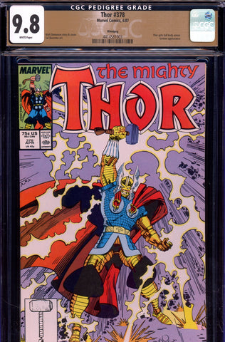 Thor #378 CGC 9.8 Thor gets full body armor - Iceman app.   {PEDIGREE} HIGHEST GRADED - SOLD!