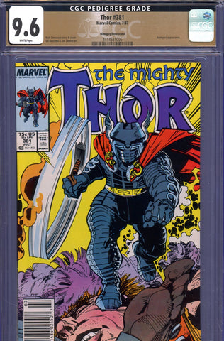 Thor #381 CGC 9.6 Destroyer cover/story {PEDIGREE} Newsstand Edition - SOLD!