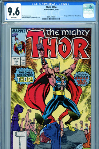 Thor #384 CGC graded 9.6 - first appearance of future Thor