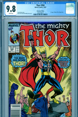 Thor #384 CGC graded 9.8 - HIGHEST GRADED  NEWSSTAND EDITION - SOLD!