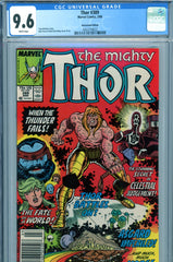 Thor #389 CGC graded 9.6  NEWSSTAND EDITION