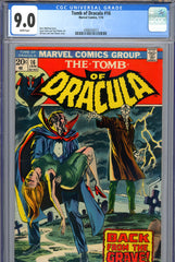Tomb of Dracula #16 CGC graded 9.0 Colan & Palmer art Kane & Palmer cover - SOLD!