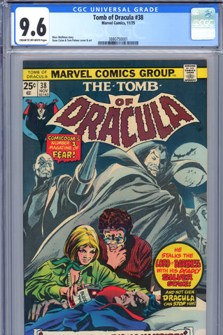 Tomb Of Dracula #38 CGC graded 9.6 silhouette cover - SOLD!