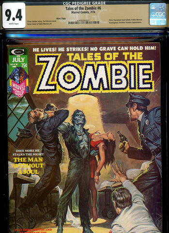 Tales Of the Zombie #6 CGC graded 9.4 Brother Voodoo appearance PEDIGREE - SOLD!