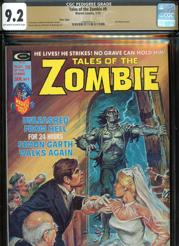 Tales Of The Zombie #9 CGC graded 9.2  Earl Norem cover PEDIGREE - SOLD!
