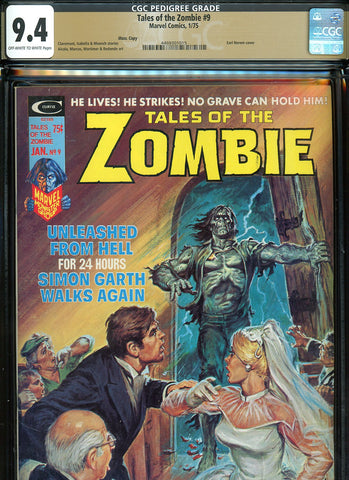 Tales Of the Zombie #9 CGC graded 9.4 Alcala, Marcos, Redondo art  PEDIGREE - SOLD!
