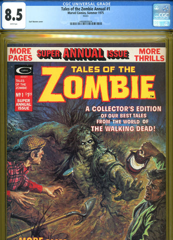 Tales Of The Zombie Annual #1 CGC graded 8.5  Earl Norem cover - Super Annual Issue