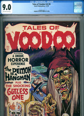 Tales of Voodoo v3 #6 CGC graded 9.0 Eerie Publications bondage cover