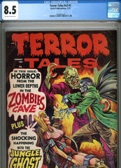 Terror Tales v3  #1 CGC graded 8.5  bondage and electrocution cover  SCARCE!