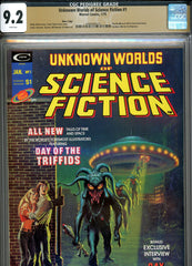 Unknown Worlds of Science Fiction #1 CGC graded 9.4 Kelly Freas cover  PEDIGREE - SOLD!