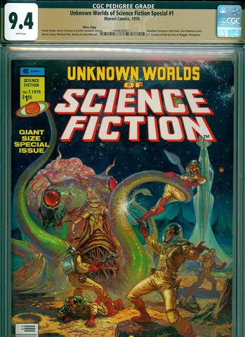 Unknown Worlds of Science Fiction Special #1 CGC graded 9.4  PEDIGREE - SOLD!