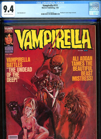 Vampirella #111 CGC graded 9.4 - low print run -  NEWSSTAND COPY - SOLD!