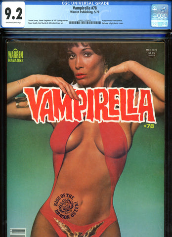 Vampirella  #78 CGC graded 9.2 - Barbara Leigh photo cover