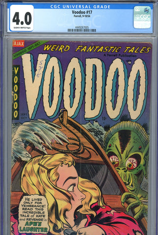 Voodoo #17 CGC graded 4.0 scarcity index 5 - electric chair panels