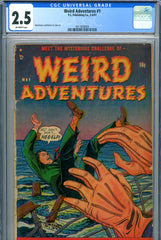 Weird Adventures #1 CGC graded 2.5 scarcity index 6 - Matt baker art