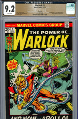 Warlock #03 CGC 9.2 first appearance of Triax & Man-Beast  PEDIGREE