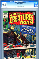 Where Creatures Roam #01 CGC graded 9.4 - third highest graded