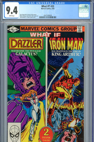 What If? #33 CGC graded 9.4 - double feature - Romita Jr. and Layton art