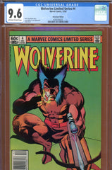 Wolverine Limited Series #4 CGC 9.6  NEWSSTAND ED.  Frank Miller cover/art