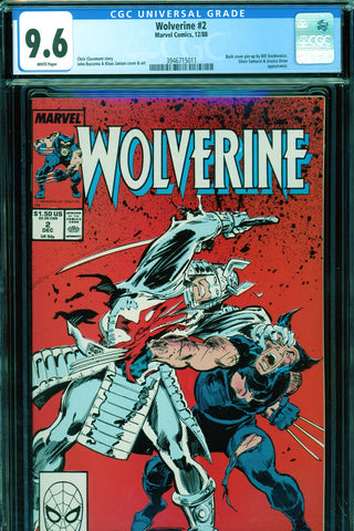 Wolverine #2 CGC graded 9.6 - Silver Samurai/Jessica Drew appearance