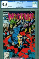 Wolverine #007 CGC graded 9.6 - Hulk cover and story