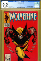 Wolverine #017 CGC graded 9.2 - classic cover - Byrne cover/art - SOLD!