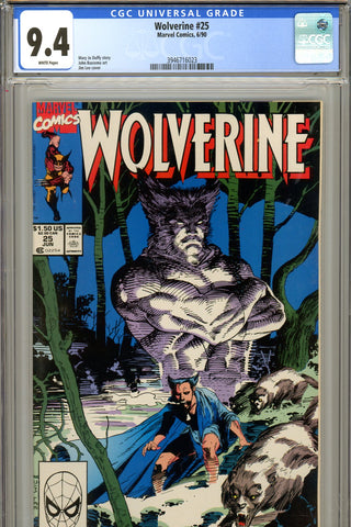 Wolverine #25 CGC graded 9.4 - John Buscema art - Jim Lee cover