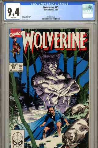 Wolverine #025 CGC graded 9.4 - Jim Lee cover
