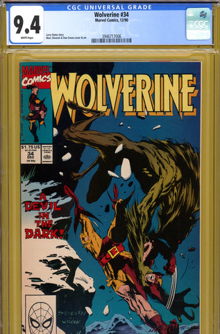 Wolverine #034 CGC graded 9.4  Silvestri/Green cover/art