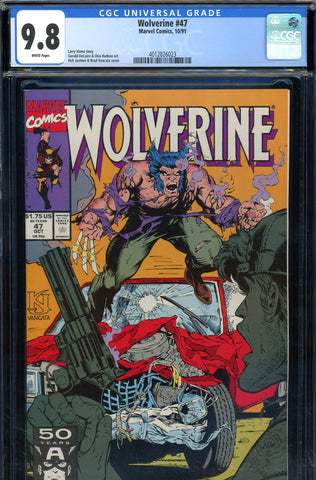 Wolverine #47 CGC graded 9.8 -  Hama story - Hudson art Vancata cover  HIGHEST GRADED