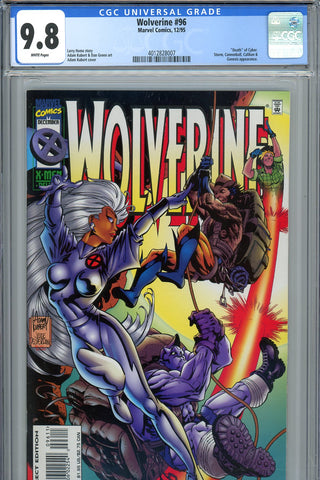 Wolverine #96 CGC graded 9.8 - Storm, Cannonball, Caliban  DELUXE EDITION  HIGHEST GRADED