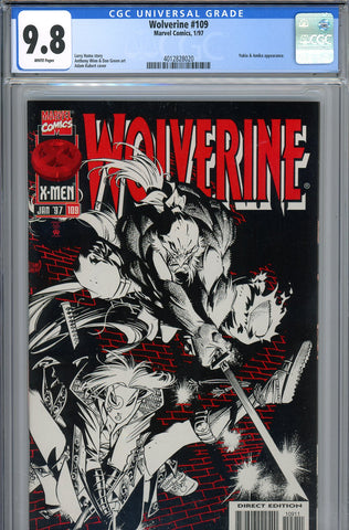 Wolverine #109 CGC graded 9.8 - Yukio and Amiko app. HIGHEST GRADED