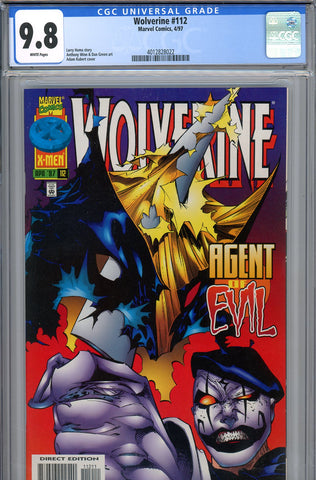 Wolverine #112 CGC graded 9.8 - Adam Kubert cover - Larry Hama story HIGHEST GRADED