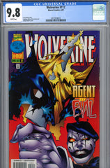 Wolverine #112 CGC graded 9.8 - Adam Kubert cover - Larry Hama story HIGHEST GRADED