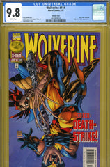 Wolverine #114 CGC graded 9.8 Deathstrike app.  VARIANT COVER HIGHEST GRADED