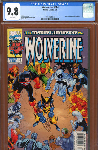 Wolverine #134 CGC graded 9.8 - classic X-Men #14 cover homage - HIGHEST GRADED